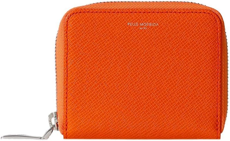 ペッレモルビダ　オレンジ レザー 二つ折り財布 Amazon | [ペッレ モルビダ] 財布・小物 コンパクトウォレット
